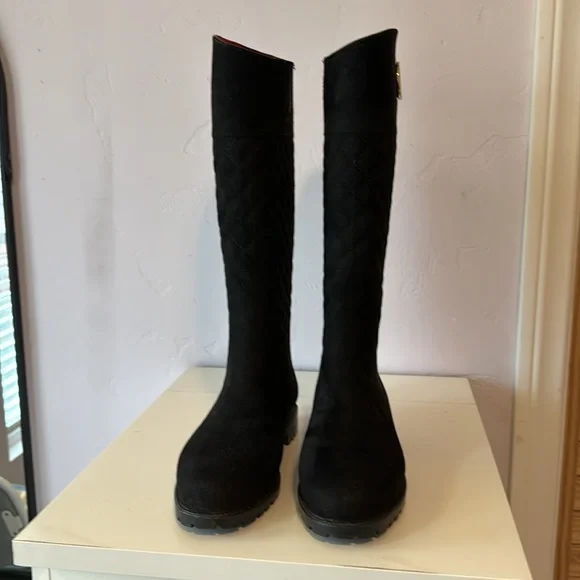 Tommy Hilfiger Black Quilted Winter Boots - Picture 3 of 7